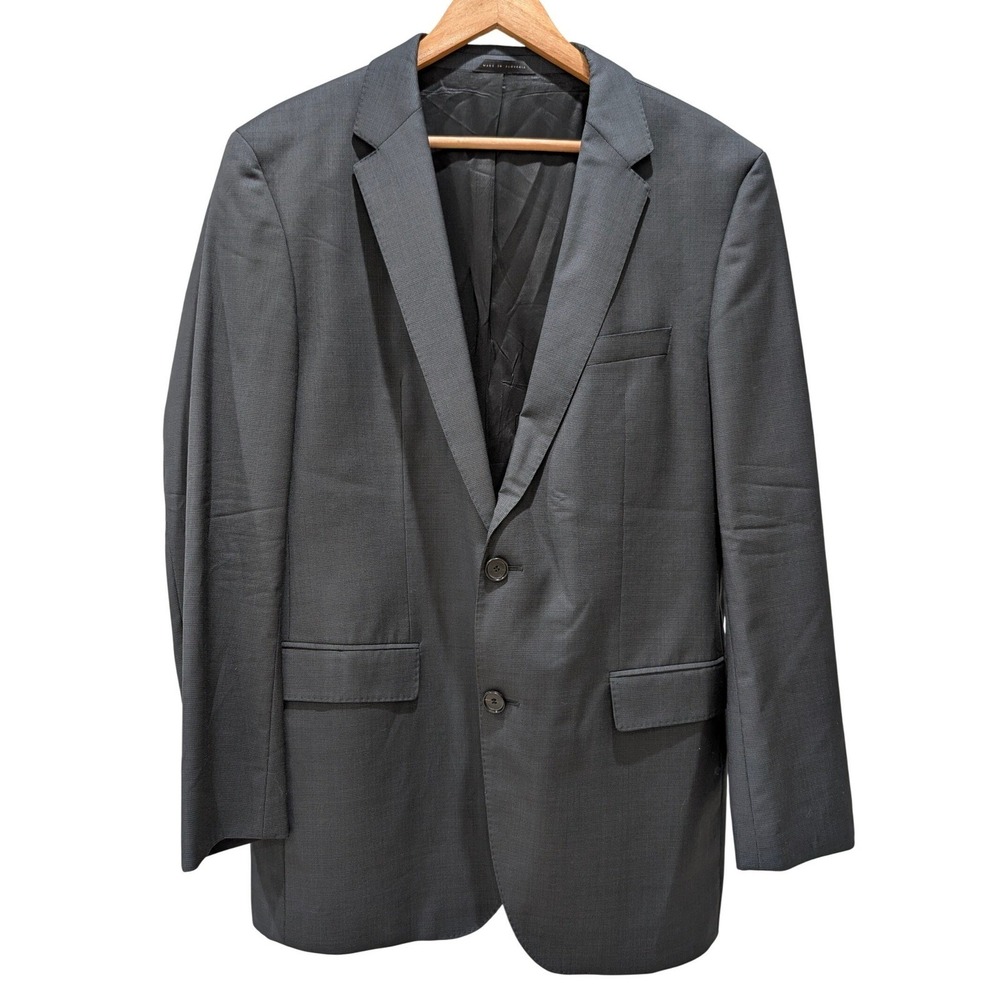 Hugo Boss James4/Sharp6 Charcoal Grey‎ Super 100 Wool Blazer Mens 42L